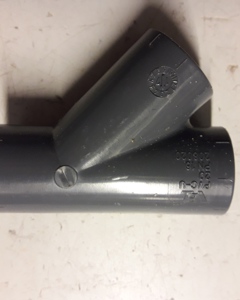 T-piece 20x20x20 PVC  45deg